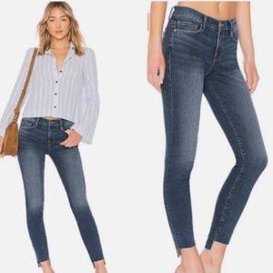 FRAME Denim Blue Le Skinny de Jeanne Mid Rise Woman Size 27 Skinny Ankle